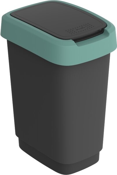 ROTHO TWIST odpadkový koš 10L - krémově zelený
