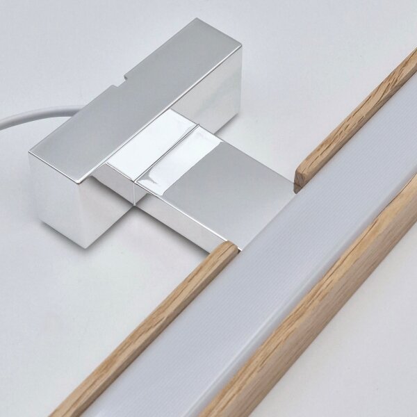 Brilagi-LED Koupelnové osvětlení zrcadla WOODY MIRROR LED/15W/230V IP44 dub/chro