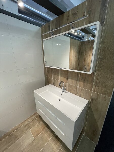 Lavedo Toscana White 100 zrcadlová skříňka do koupelny s LED osvětlením