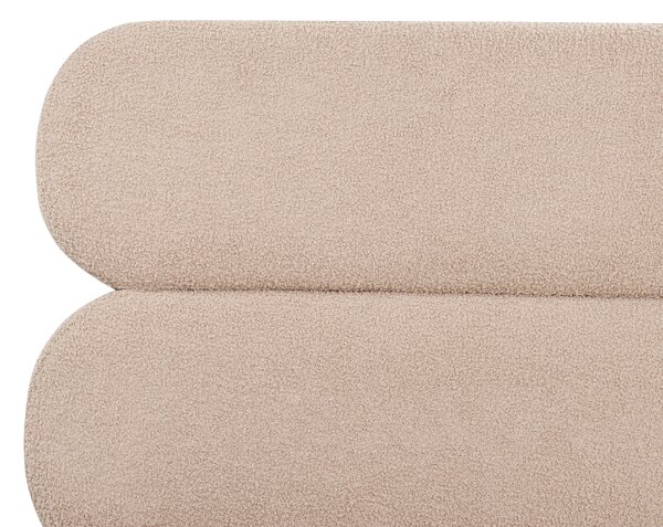 Postel Buklé LESSAY 160 x 200 cm Taupe