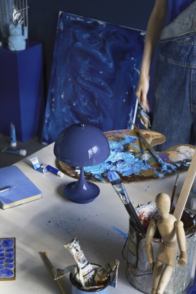 Přenosná lampa Panthella 160 V3 Indigo blue
