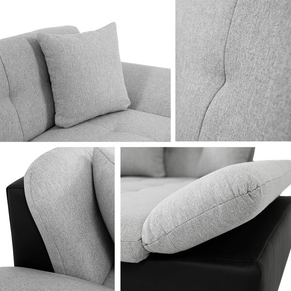 Sedací souprava Jude (L) (Soft 017 (bílá) + Kronos 22 + Kronos 02)