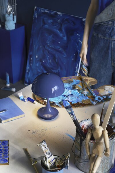 Přenosná lampa Panthella 160 V3 Indigo blue