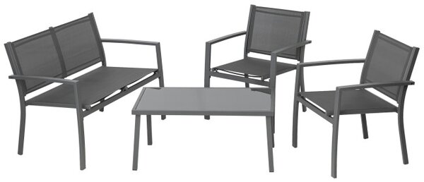 Set zahradního nábytku PLATINUM šedý