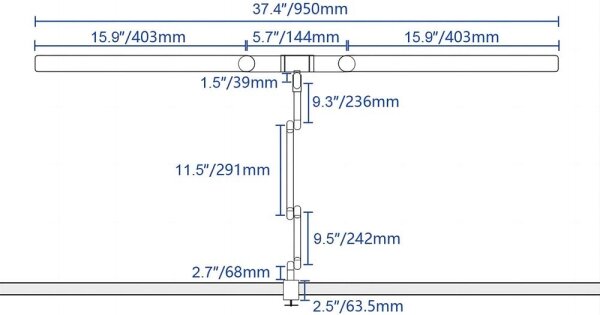 Brilagi-LED Stmívatelná dotyková stolní lampa VARIO LED/24W/230V 3000-6500K bílá