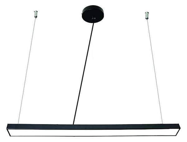 LED Lustr na lanku LED/32W/230V 4000K pr. 120 cm černá