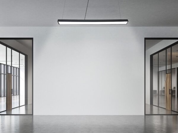 LED Lustr na lanku LED/32W/230V 4000K pr. 120 cm černá