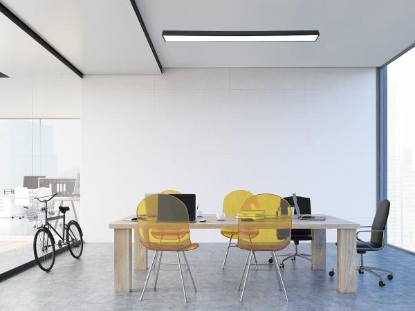 LED Stropní svítidlo LED/32W/230V 4000K 120x7 cm černá