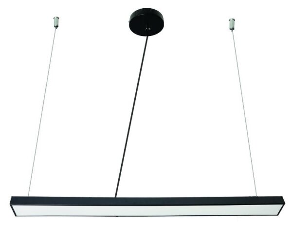 LED Lustr na lanku LED/32W/230V 4000K pr. 120 cm černá