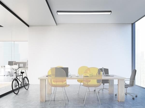 LED Stropní svítidlo LED/32W/230V 4000K 120x7 cm černá