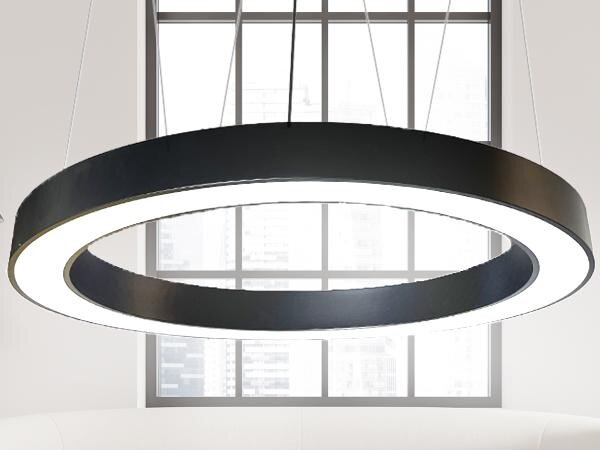 LED Lustr na lanku LED/60W/230V 4000K pr. 120 cm černá