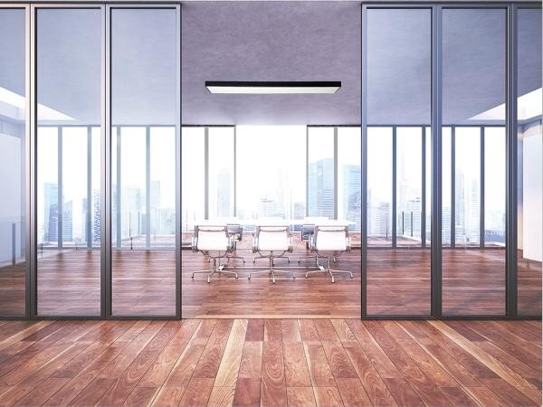 LED Stropní svítidlo LED/32W/230V 4000K 120x13 cm černá