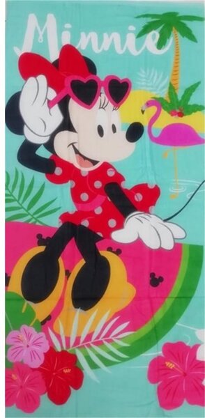Setino Plážová osuška Minnie na pláži 70 x 140 cm