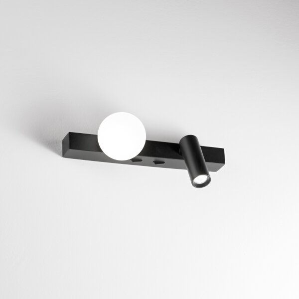 Ideal Lux - LED Nástěnné svítidlo BINOMIO 2xLED/3W/230V CRI 90 černá