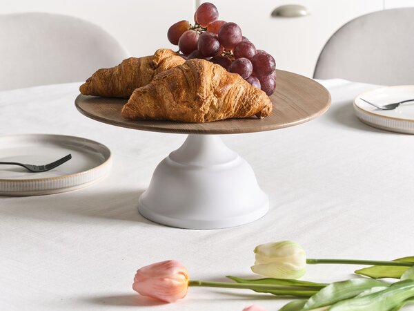 Stojan na dort BRIOCHE Kov Bílá
