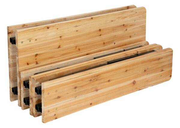 Zahradní stolek LAGER s lavicemi (2 ks)