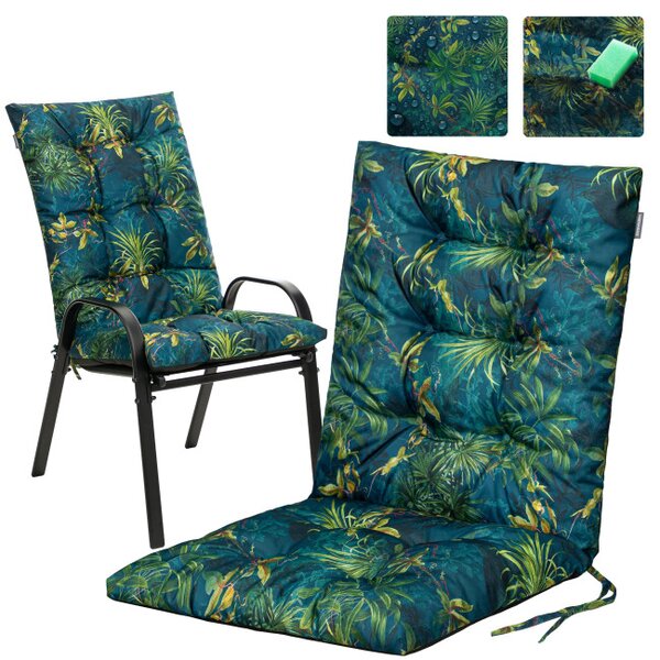 Polštář na zahradní židli SHIRLEY 3D zelený