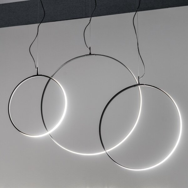 Ideal Lux - LED Lustr na lanku CIRCUS LED/29W/230V pr. 44 cm CRI 90 černá