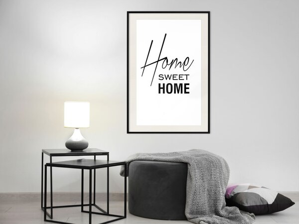 Plakát Černá a bílá: Sladký domov