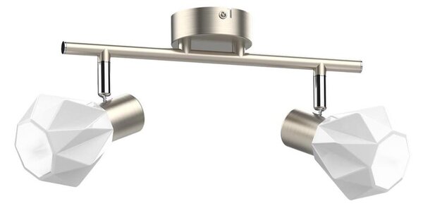 Prezent 27510 - Bodové svítidlo METIS 2xE14/40W/230V matný chrom