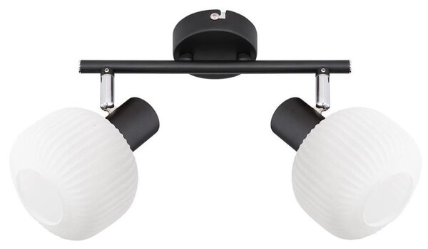 Prezent 27520 - Bodové svítidlo ARYA 2xE14/40W/230V černá/bílá
