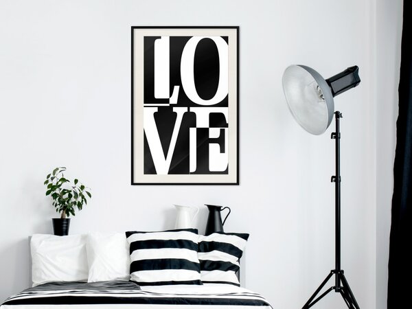Plakát Černobílá láska