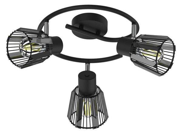 Prezent 27518 - Bodové svítidlo PONTEO 3xE27/40W/230V černá