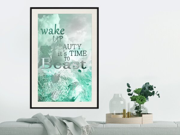 Plakát Wake up Beauty It's Time to Beast