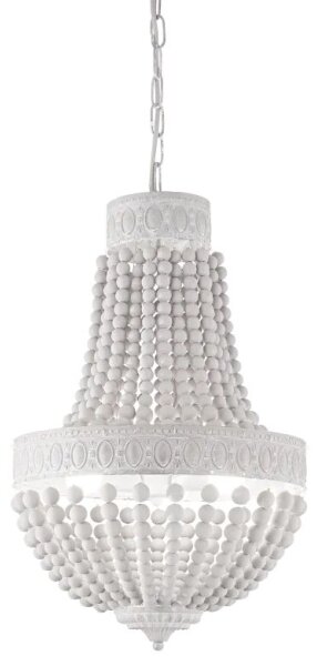 Ideal Lux - Lustr na řetězu MONET 5xE14/40W/230V pr. 40 cm konopí/bílá