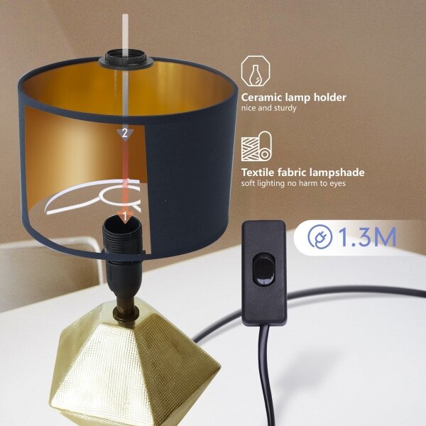 Aigostar - Stolní lampa 1xE14/40W/230V