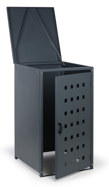 Přístřešek na popelnici do objemu 240 l, 123,5 x 67 x 77,3 cm, šedá