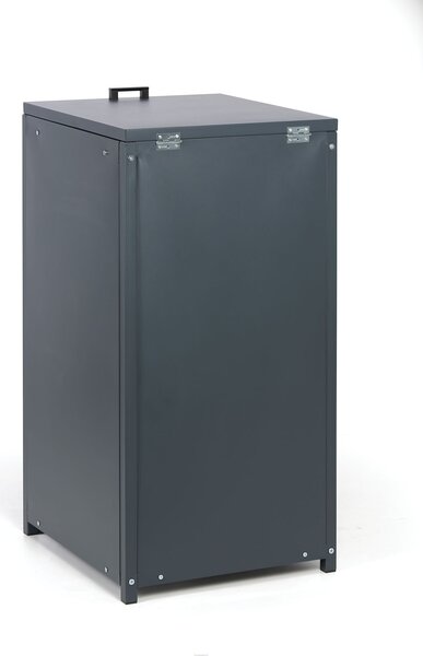 Přístřešek na popelnici do objemu 120 l, 114 x 57 x 62,3 cm, šedá