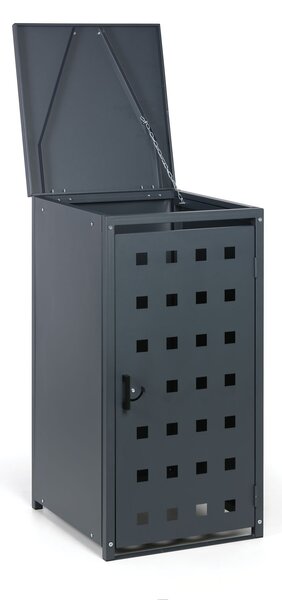 Přístřešek na popelnici do objemu 120 l, 114 x 57 x 62,3 cm, šedá