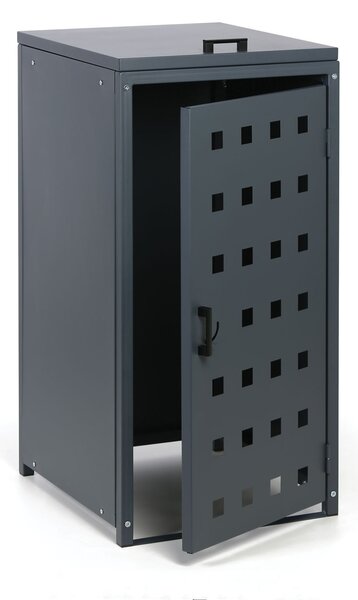 Přístřešek na popelnici do objemu 120 l, 114 x 57 x 62,3 cm, šedá