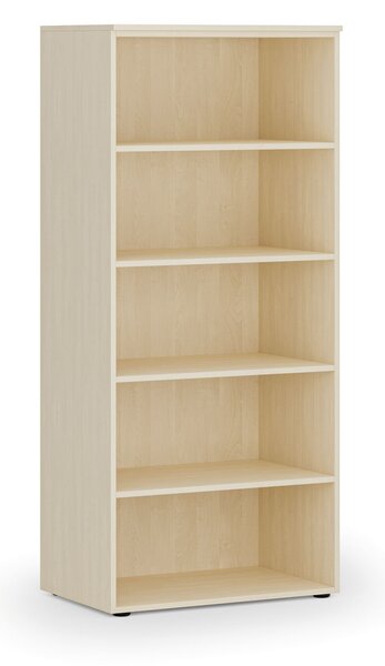 Kancelářský regál PRIMO WOOD, 800 x 500 x 1781 mm, bříza