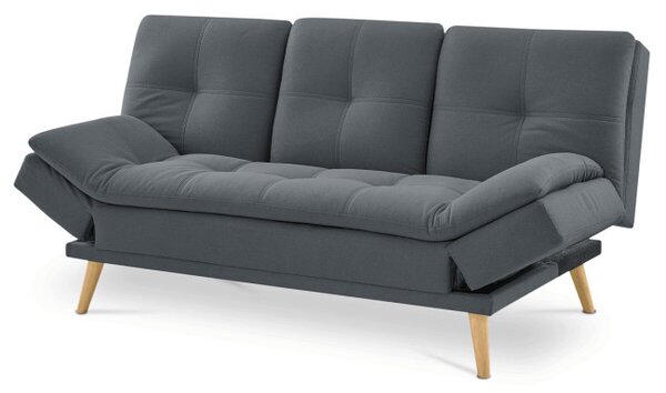 Třímístná rozkládací sedačka, šedá ASB-4720 GREY2