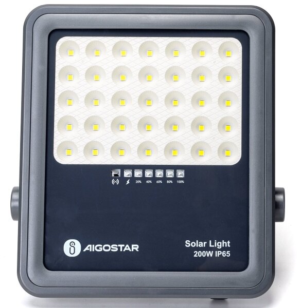 Aigostar - LED Stmívatelný solární reflektor LED/200W/3,4V IP65 + DO