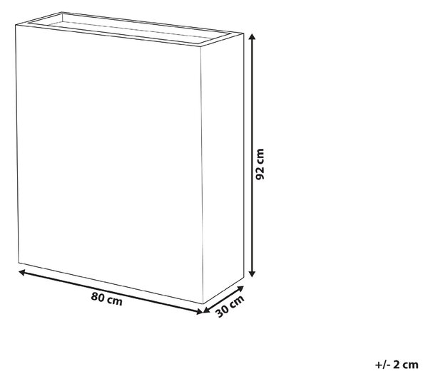 Květináč THIMENA 80 cm Černá