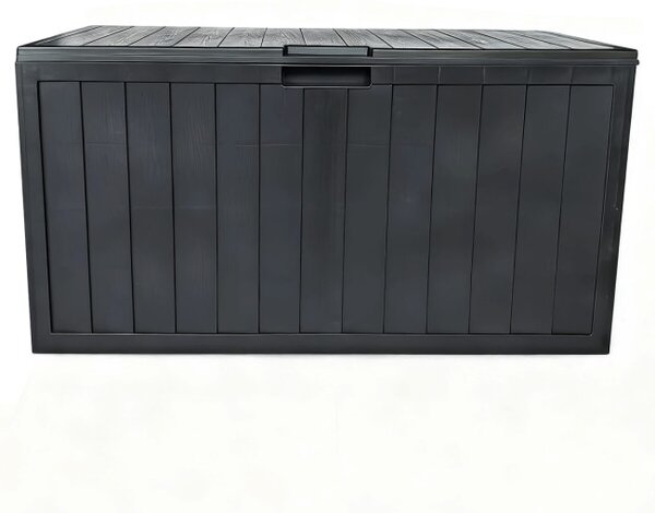 Zahradní úložný box šedý 280 L AZB-G2075 GREY