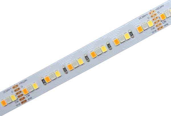 RGB+CCT PROFI LED pásek 5v1, 34W/m, RGB+ Studená+ teplá bílá, 12mm, 24V, IP20, 216LED/m