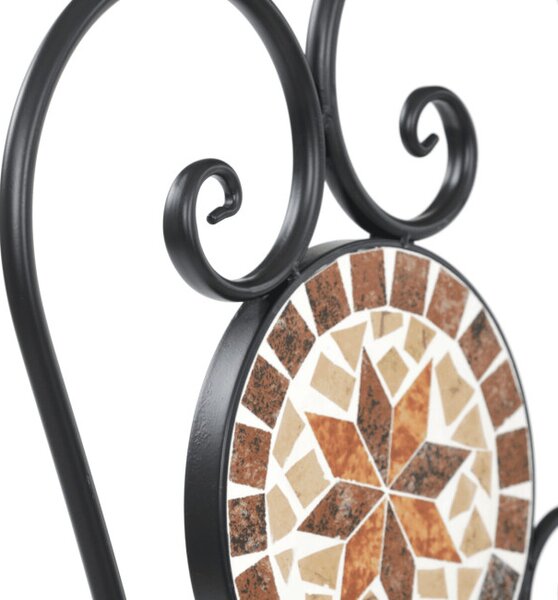 Set zahradního nábytku keramická mozaika, černý US1600 SET