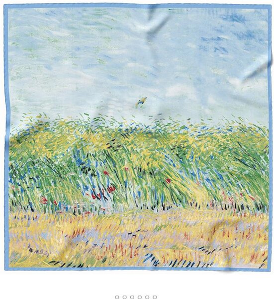 Bavlissimo Šátky 90x90 cm se známými obrazy od Vincenta Van Gogha varianta: Hvězdná noc