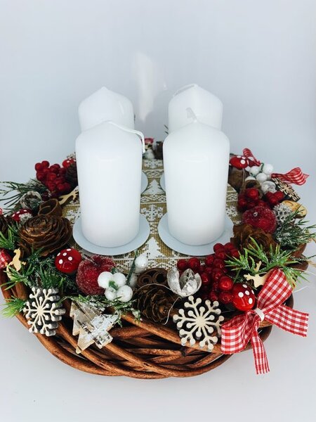 BRIMOON Adventní věnec přírodní