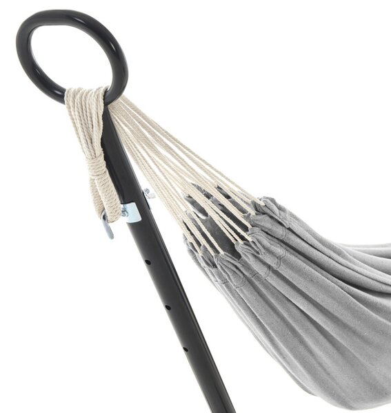 Houpací síť se stojanem šedá AZL-E1201 GREY