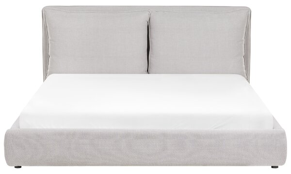 Postel Tkanina BAJONNA 180 x 200 cm Světle šedá