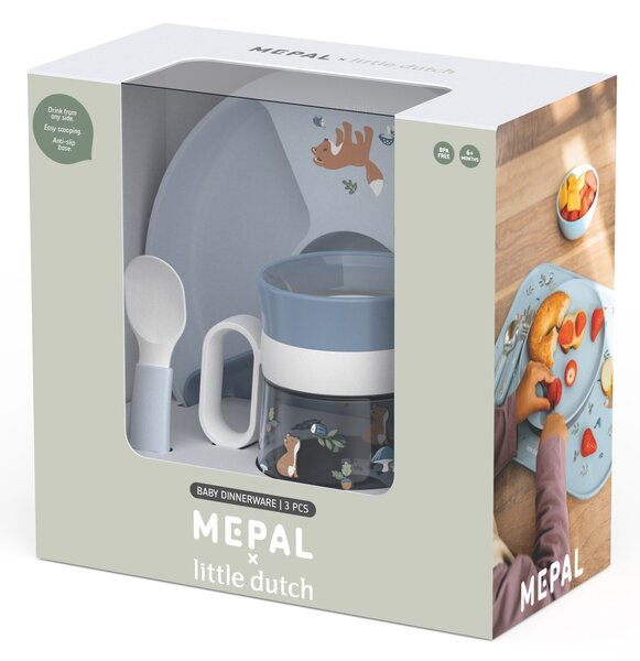 Dětský jídelní set Mio, 3ks, Mepal, liška