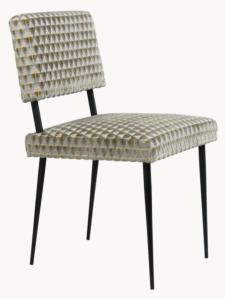 Čalouněná sametová jídelní židle M-Chair