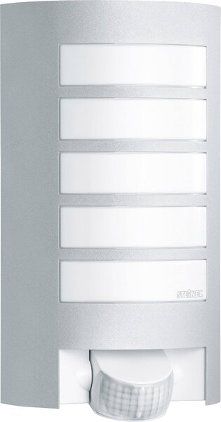 Steinel AUSSENLEUCHTE L 12 S SI 657918 venkovní nástěnné osvětlení s PIR detektorem LED E27 60 W stříbrná
