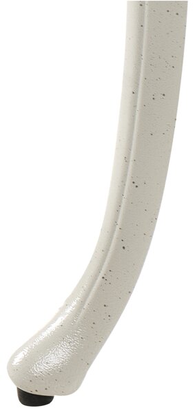 Zahradní lavice PIURA 88 cm Kov Bílá