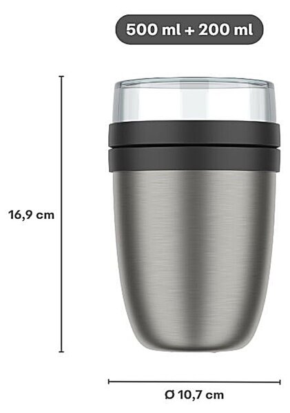Termobox z nerezové oceli Ellipse, 500ml, Mepal, tmavě modrý